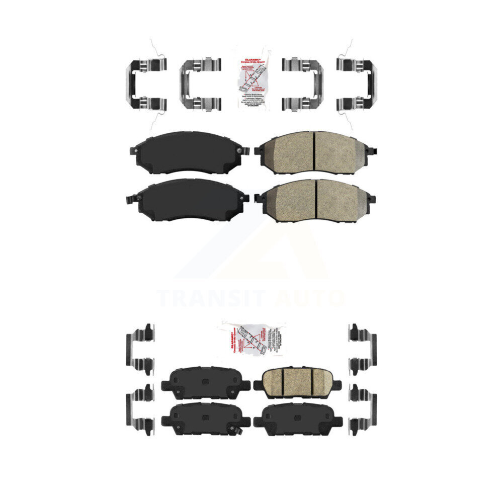AmeriBRAKES - KNF-100916 - Front and Rear Disc Brake Pad Kits