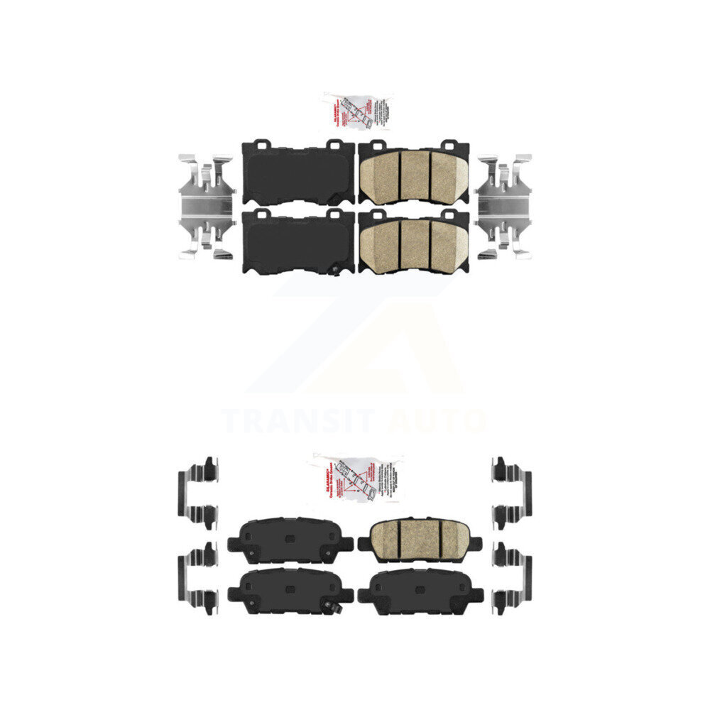 AmeriBRAKES - KNF-100918 - Front and Rear Disc Brake Pad Kits
