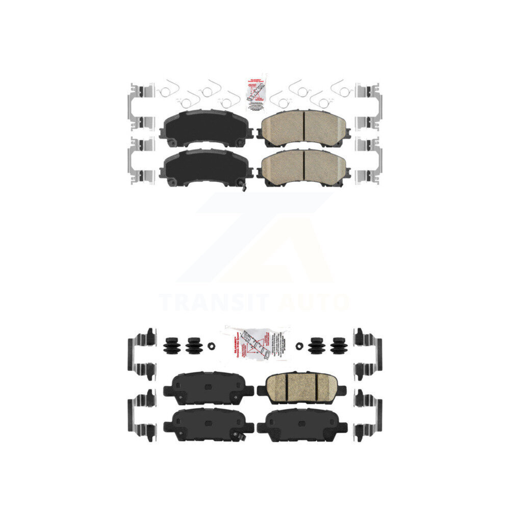AmeriBRAKES - KNF-100922 - Front and Rear Disc Brake Pad Kits