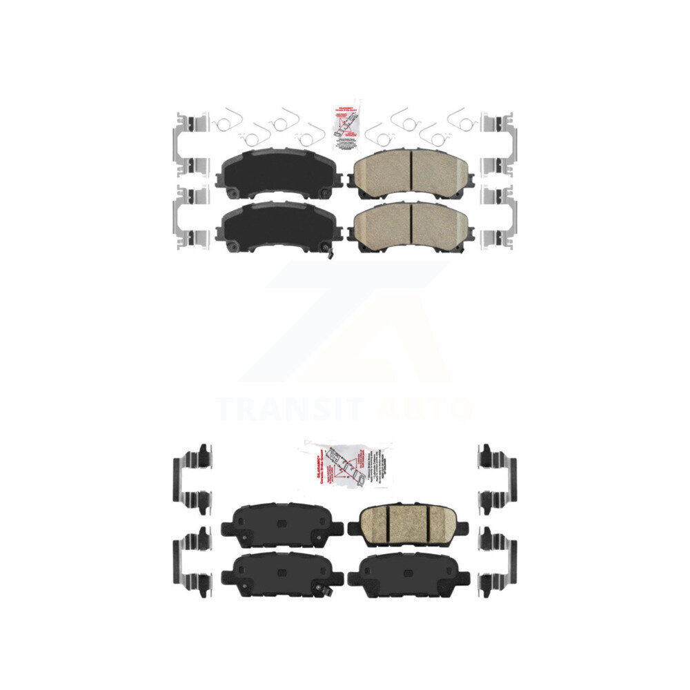 AmeriBRAKES - KNF-100923 - Front and Rear Disc Brake Pad Kits