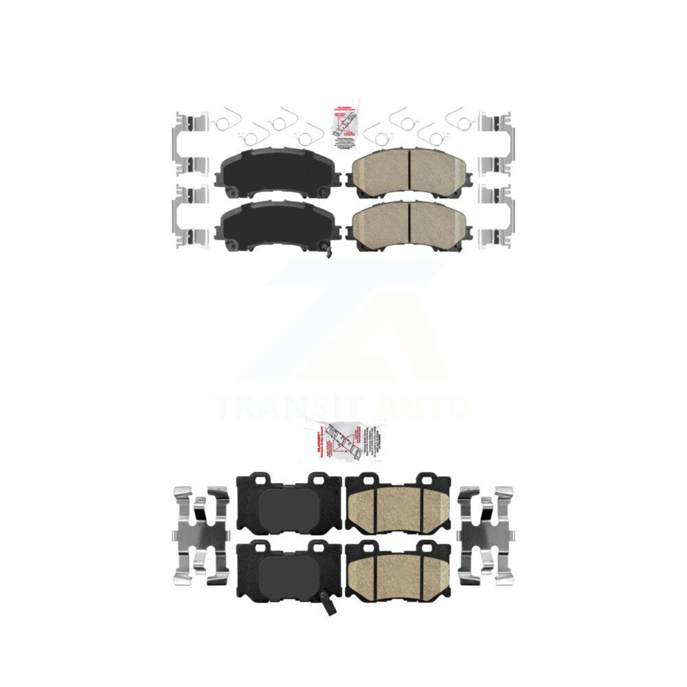 AmeriBRAKES - KNF-100924 - Front and Rear Disc Brake Pad Kits