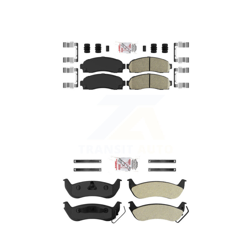 AmeriBRAKES - KNF-100933 - Front and Rear Disc Brake Pad Kits