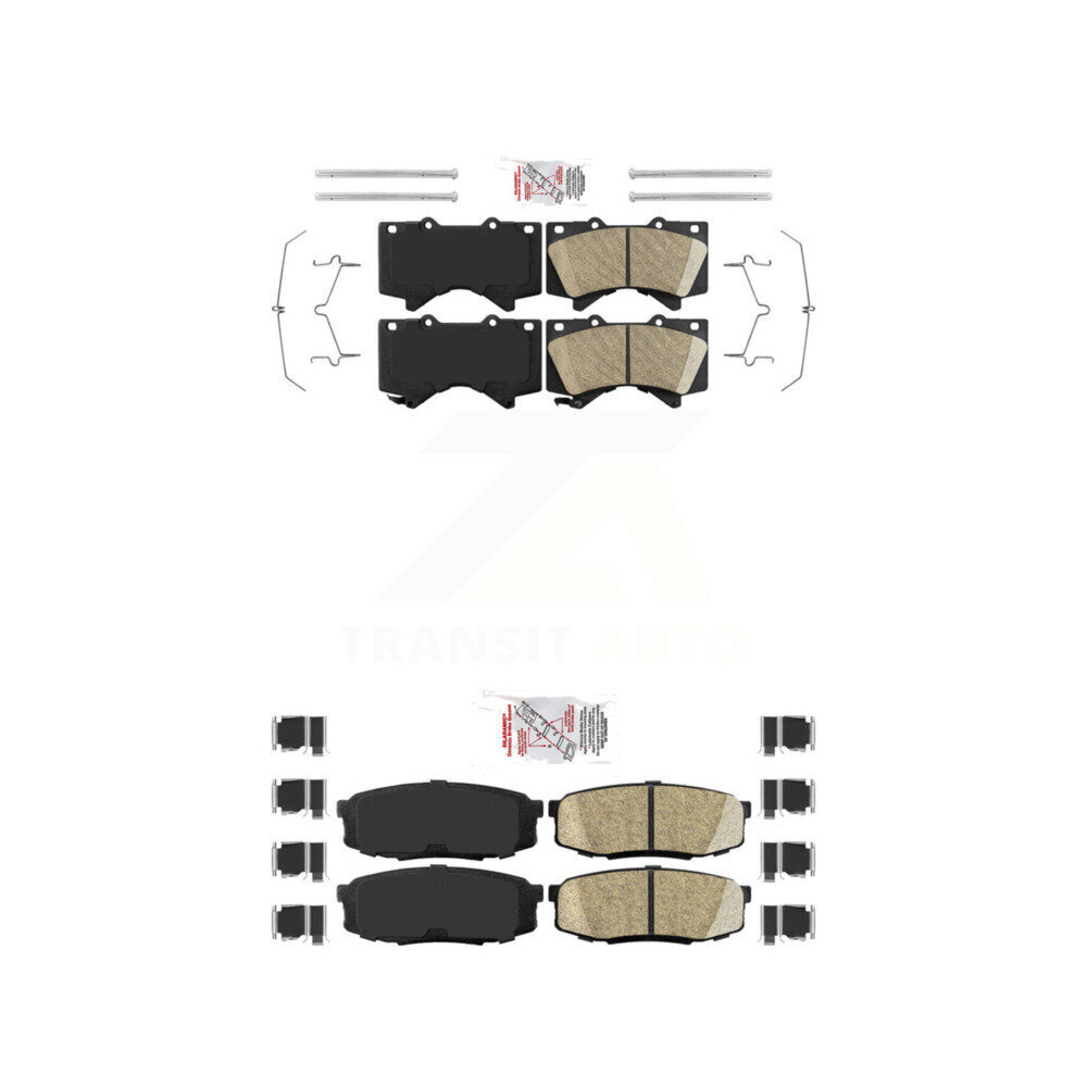 AmeriBRAKES - KNF-100939 - Front and Rear Disc Brake Pad Kits