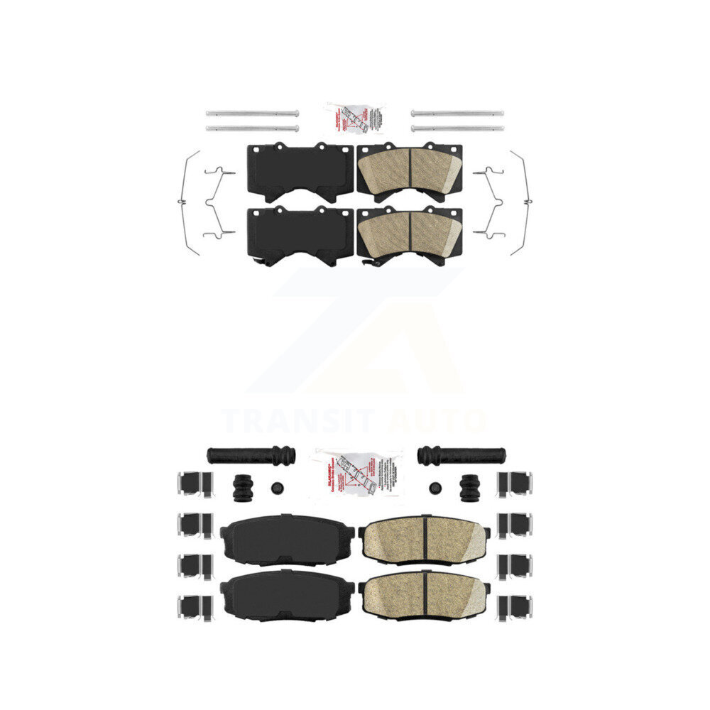 AmeriBRAKES - KNF-100940 - Front and Rear Disc Brake Pad Kits