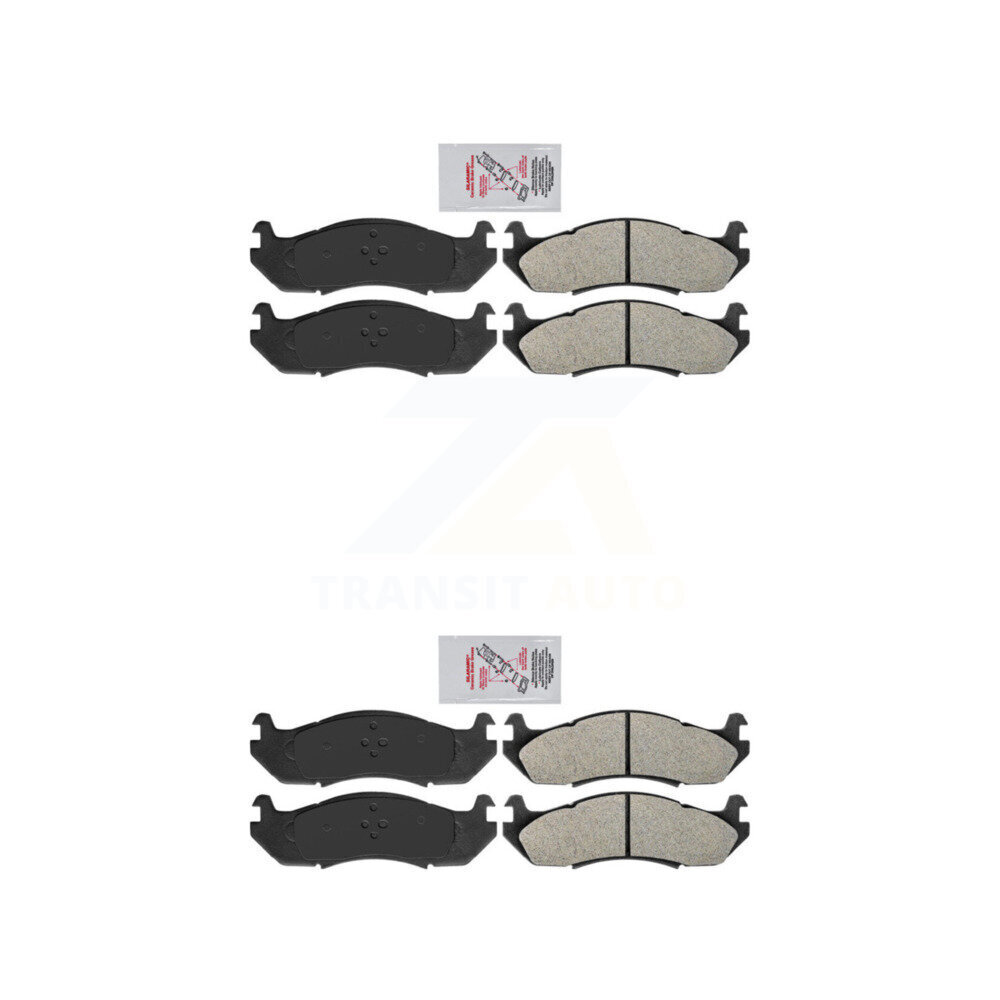 AmeriBRAKES - KNF-100947 - Front and Rear Disc Brake Pad Kits