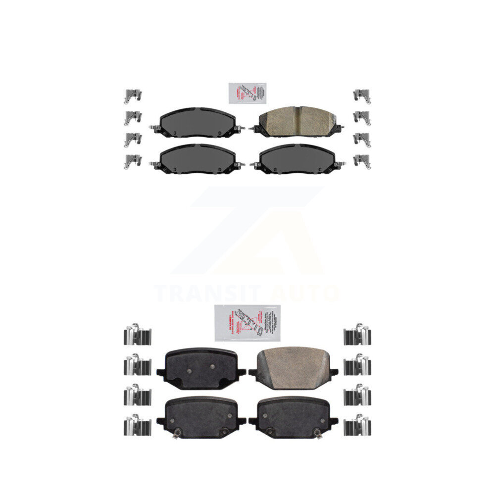 AmeriBRAKES - KNF-100958 - Front and Rear Disc Brake Pad Kits