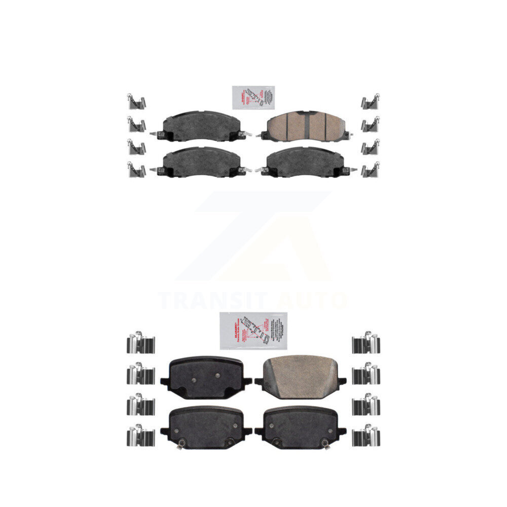 AmeriBRAKES - KNF-100961 - Front and Rear Disc Brake Pad Kits