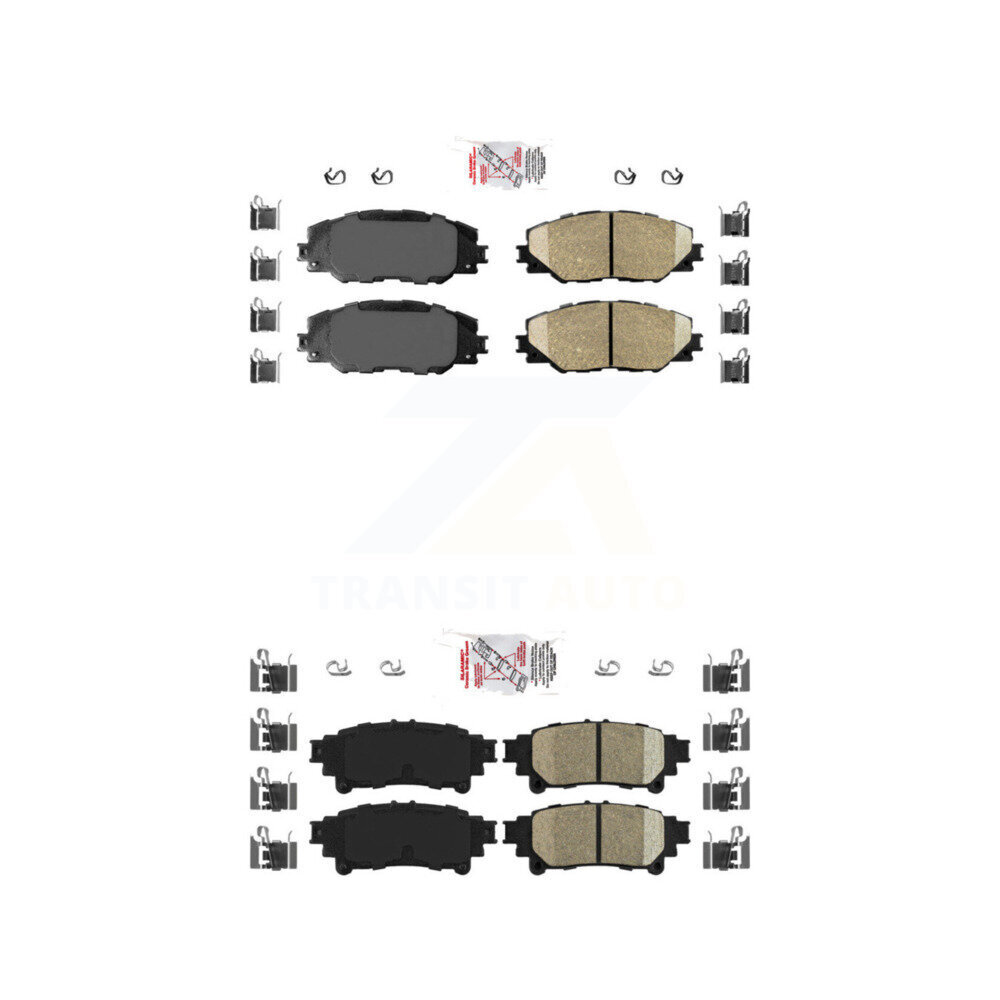 AmeriBRAKES - KNF-100963 - Front and Rear Disc Brake Pad Kits
