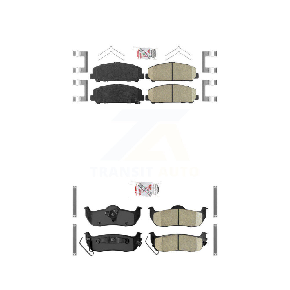 AmeriBRAKES - KNF-100984 - Front and Rear Disc Brake Pad Kits