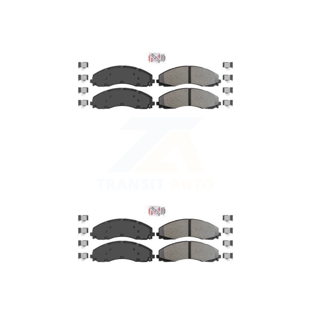 AmeriBRAKES - KNF-100986 - Front and Rear Disc Brake Pad Kits