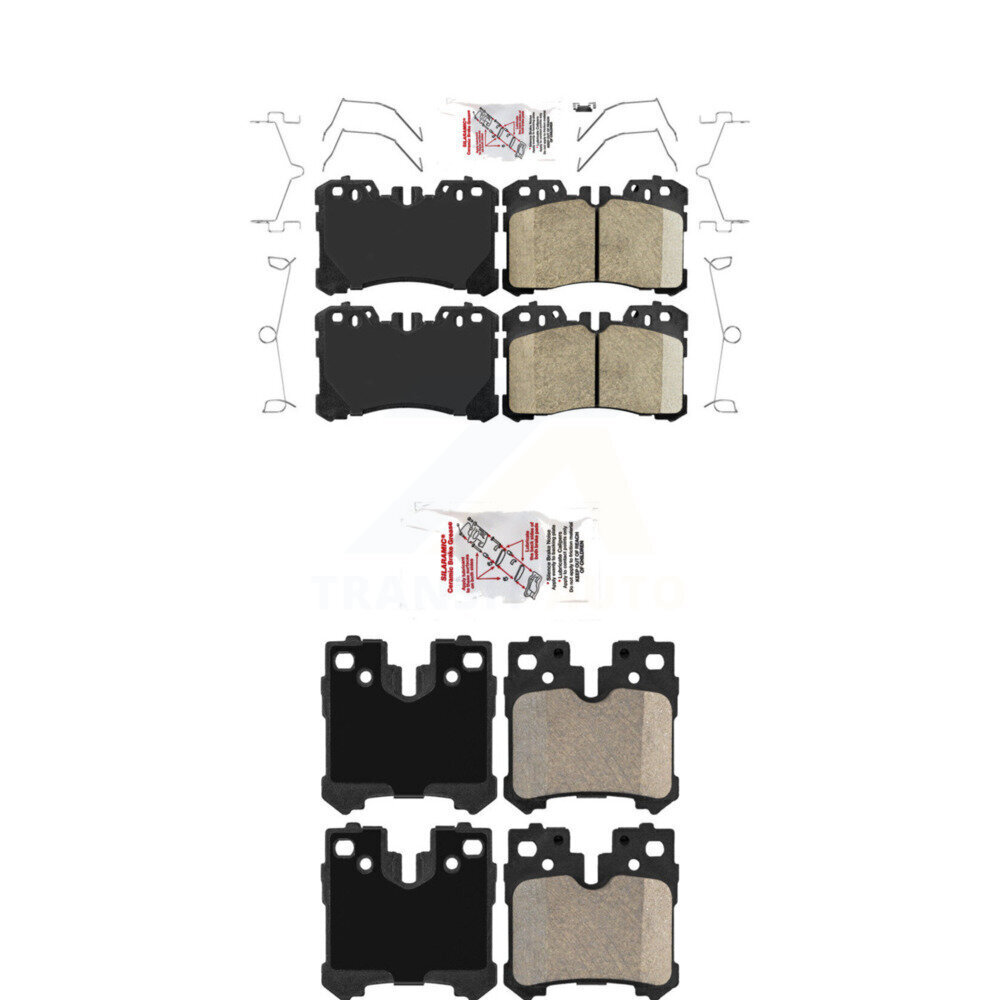 AmeriBRAKES - KNF-100990 - Front and Rear Disc Brake Pad Kits