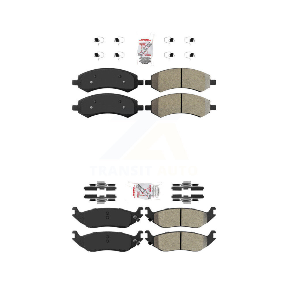 AmeriBRAKES - KNF-101000 - Front and Rear Disc Brake Pad Kits