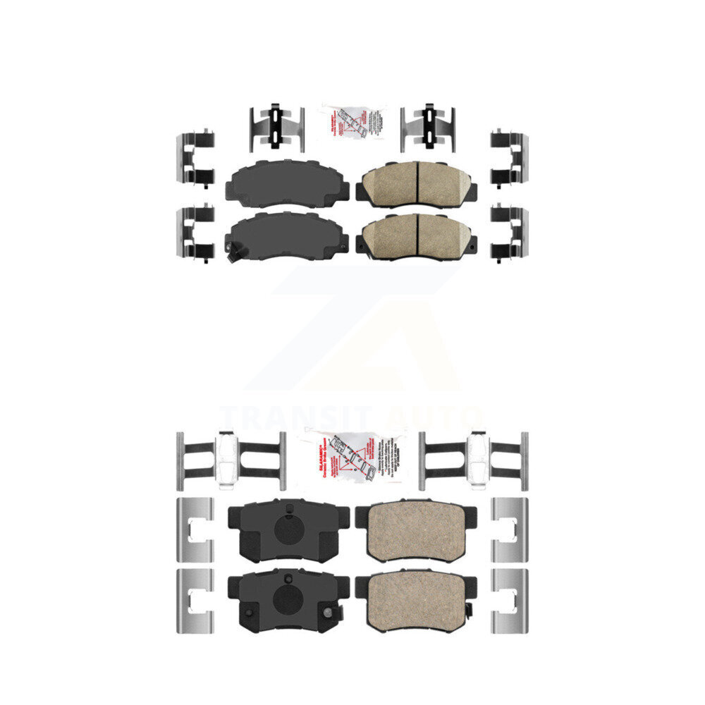 AmeriBRAKES - KNF-101008 - Front and Rear Disc Brake Pad Kits