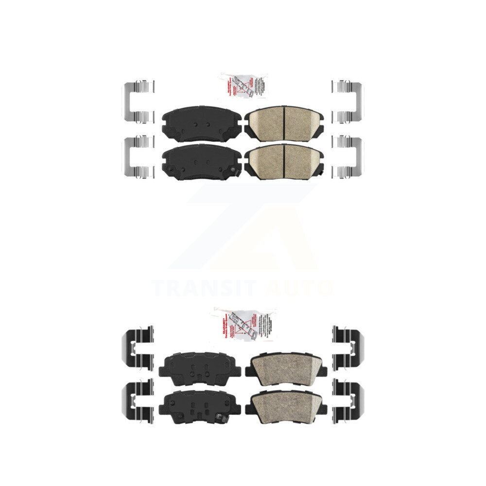AmeriBRAKES - KNF-101014 - Front and Rear Disc Brake Pad Kits