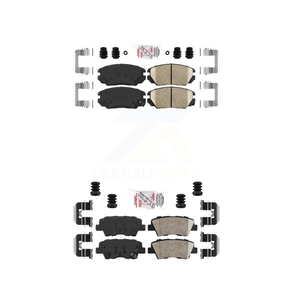 AmeriBRAKES KNF-101015 Disc Brake Pad for 2010-2011 Hyundai Azera - Front and Rear