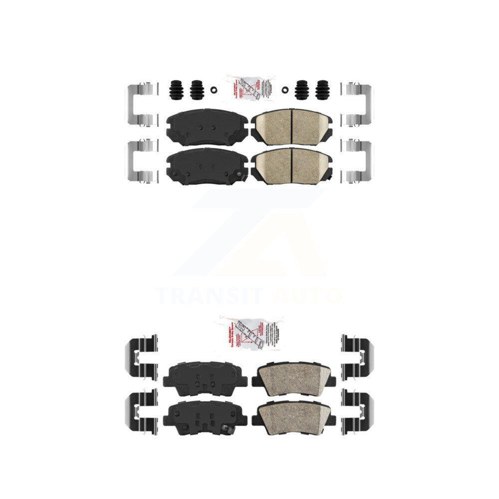 AmeriBRAKES - KNF-101016 - Front and Rear Disc Brake Pad Kits