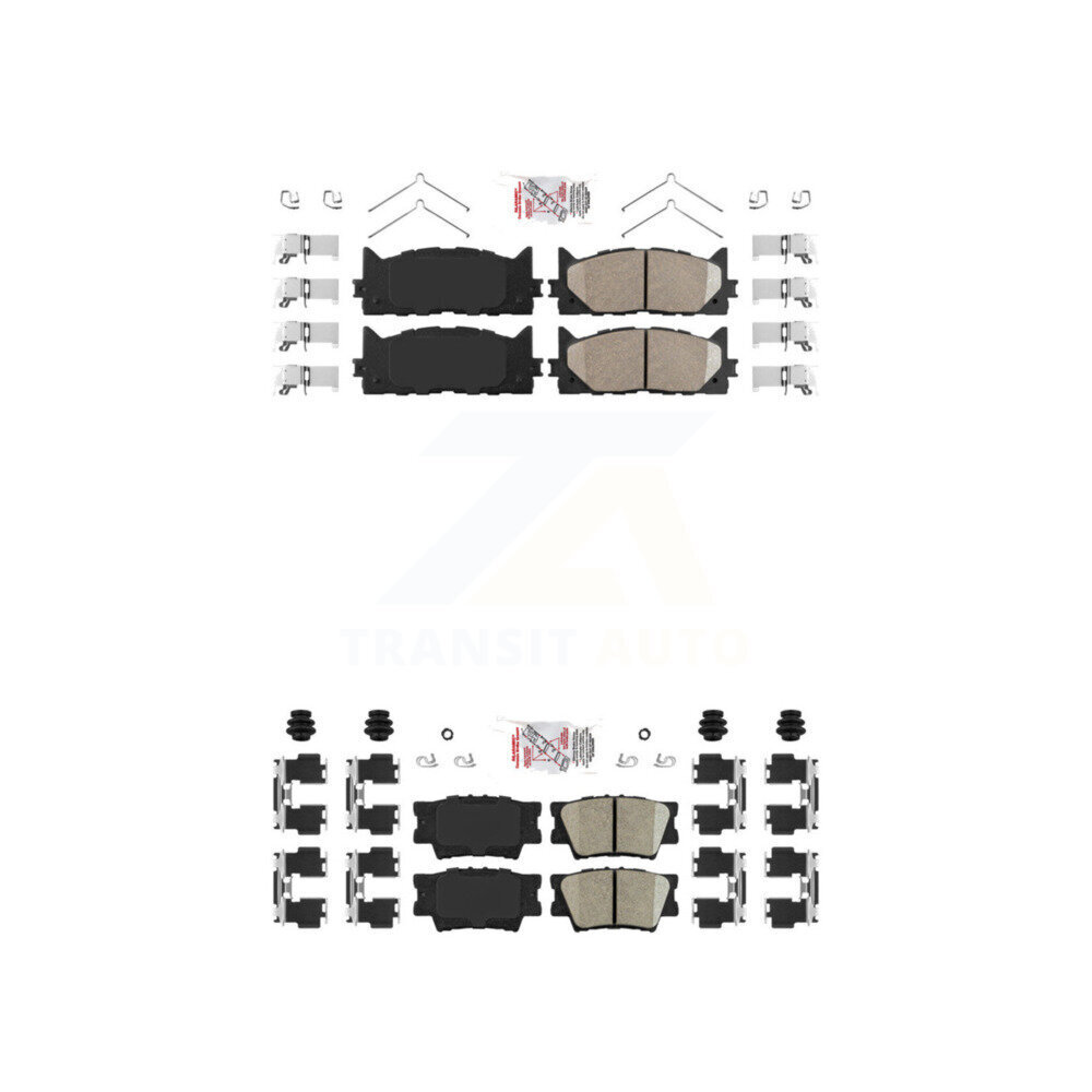 AmeriBRAKES - KNF-101019 - Front and Rear Disc Brake Pad Kits