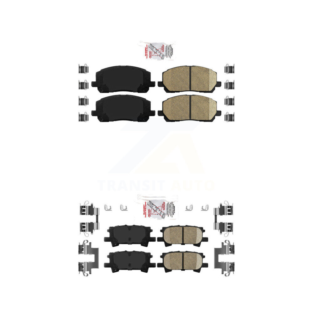 AmeriBRAKES - KNF-101031 - Front and Rear Disc Brake Pad Kits