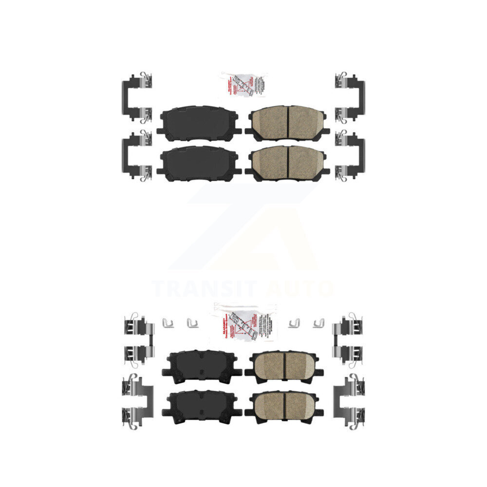 AmeriBRAKES - KNF-101032 - Front and Rear Disc Brake Pad Kits