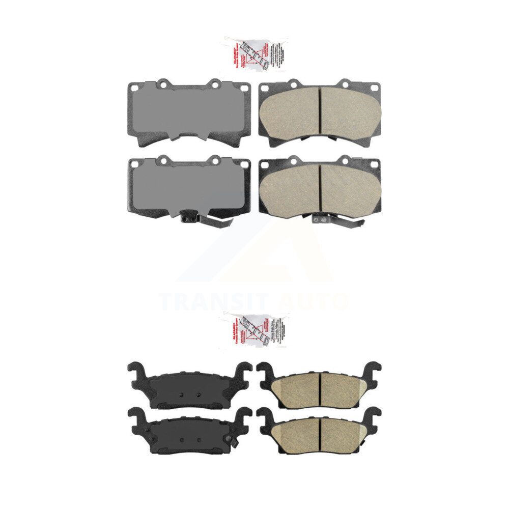 AmeriBRAKES - KNF-101034 - Front and Rear Disc Brake Pad Kits