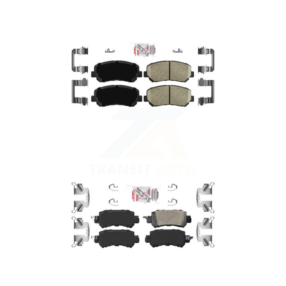 AmeriBRAKES - KNF-101040 - Front and Rear Disc Brake Pad Kits