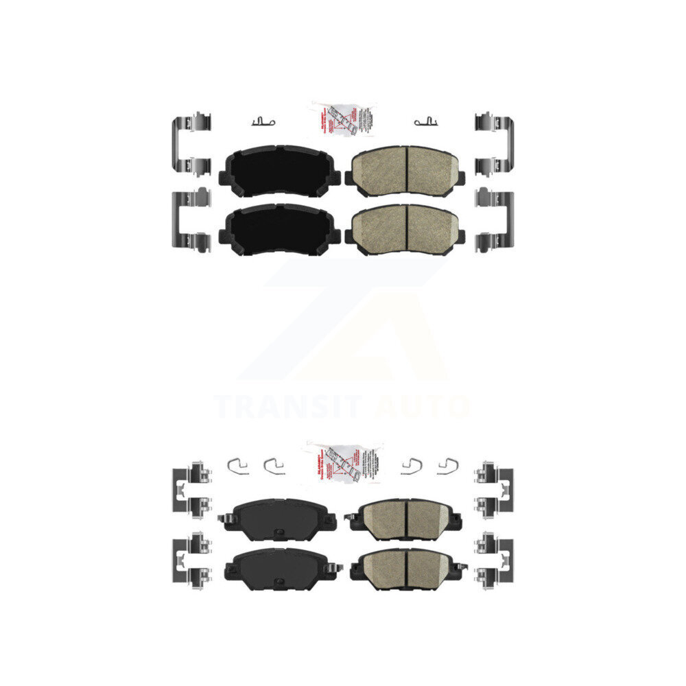 AmeriBRAKES - KNF-101043 - Front and Rear Disc Brake Pad Kits