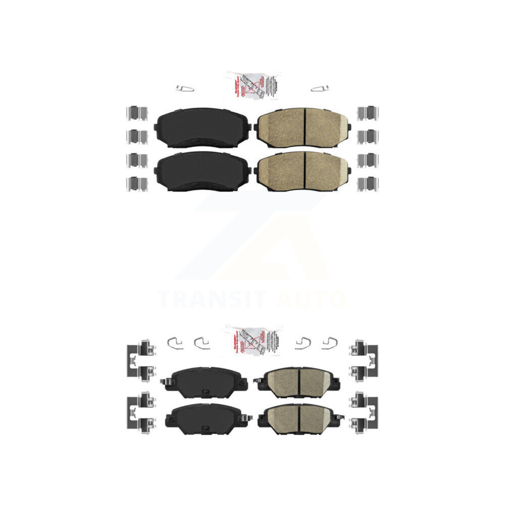 AmeriBRAKES - KNF-101046 - Front and Rear Disc Brake Pad Kits