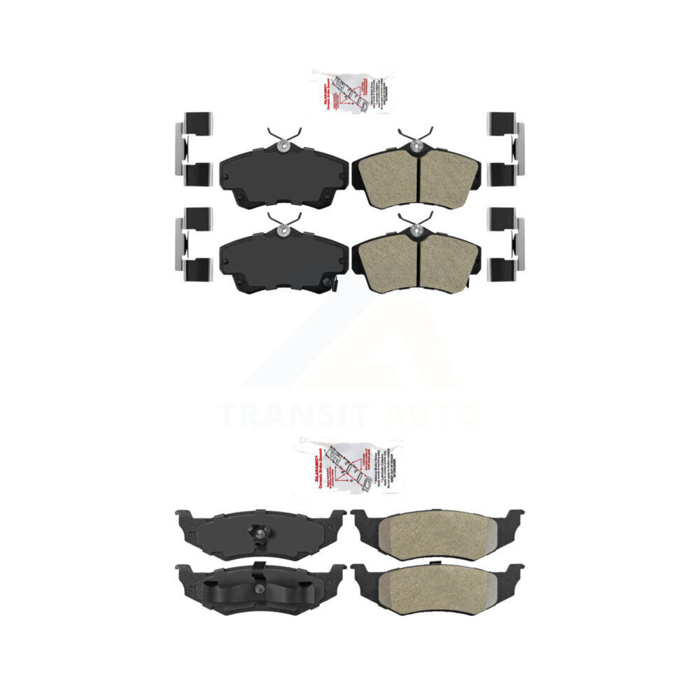 AmeriBRAKES - KNF-101048 - Front and Rear Disc Brake Pad Kits