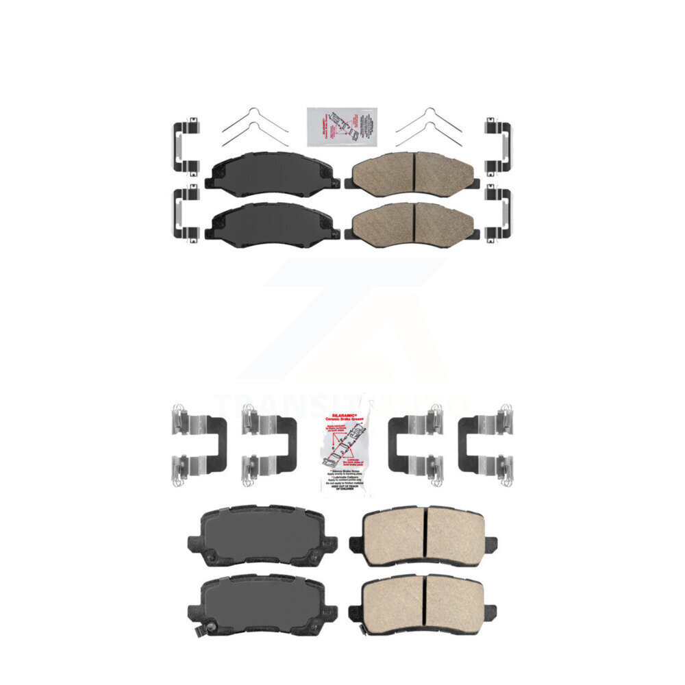 AmeriBRAKES - KNF-101050 - Front and Rear Disc Brake Pad Kits