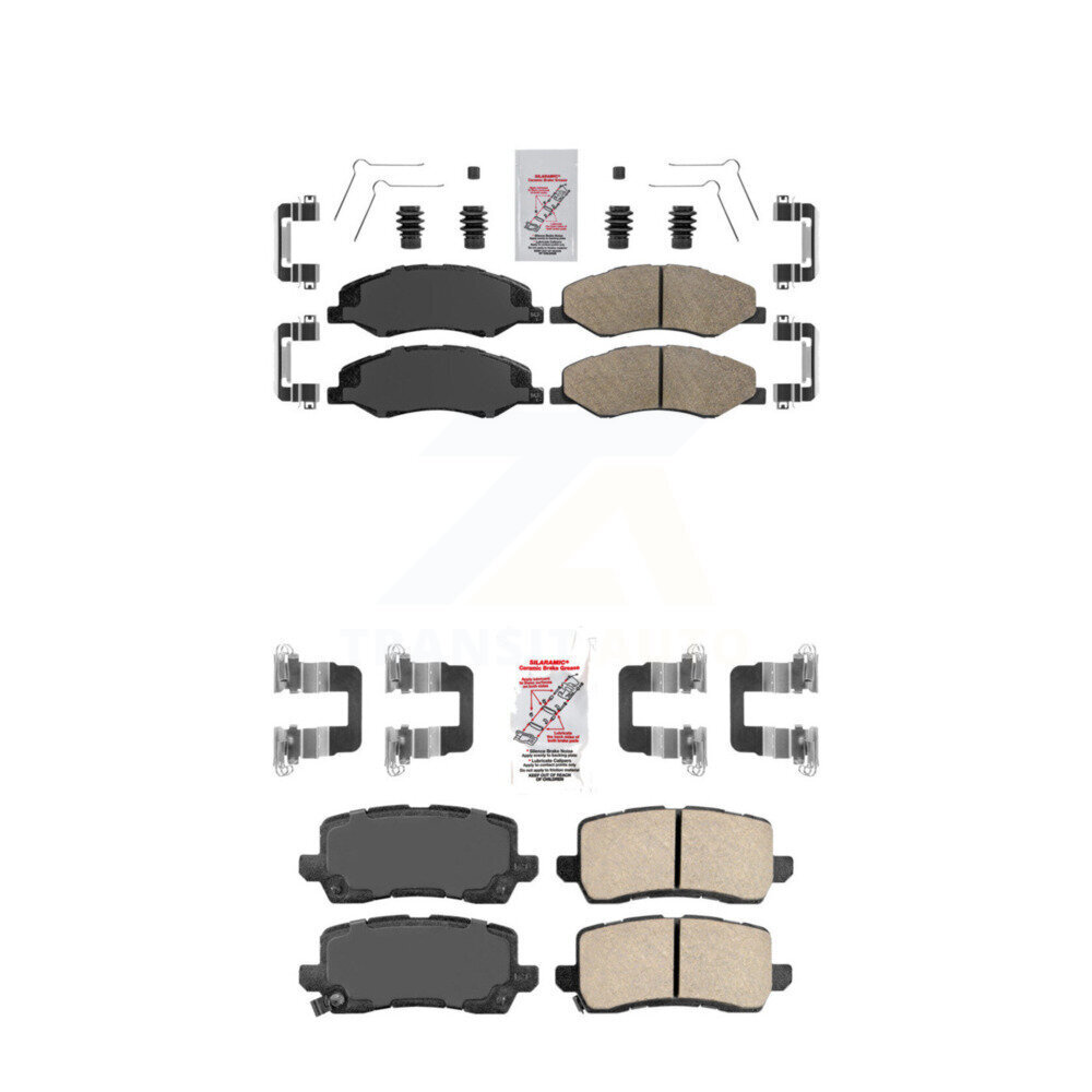 AmeriBRAKES - KNF-101052 - Front and Rear Disc Brake Pad Kits