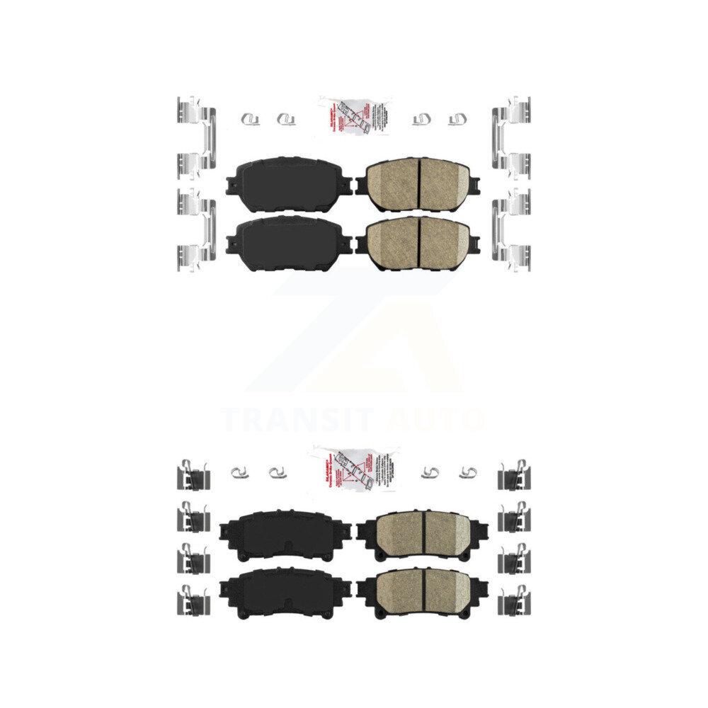 AmeriBRAKES - KNF-101060 - Front and Rear Disc Brake Pad Kits