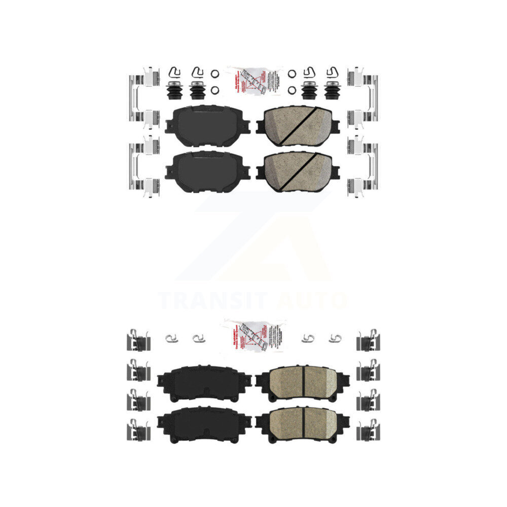 AmeriBRAKES - KNF-101062 - Front and Rear Disc Brake Pad Kits