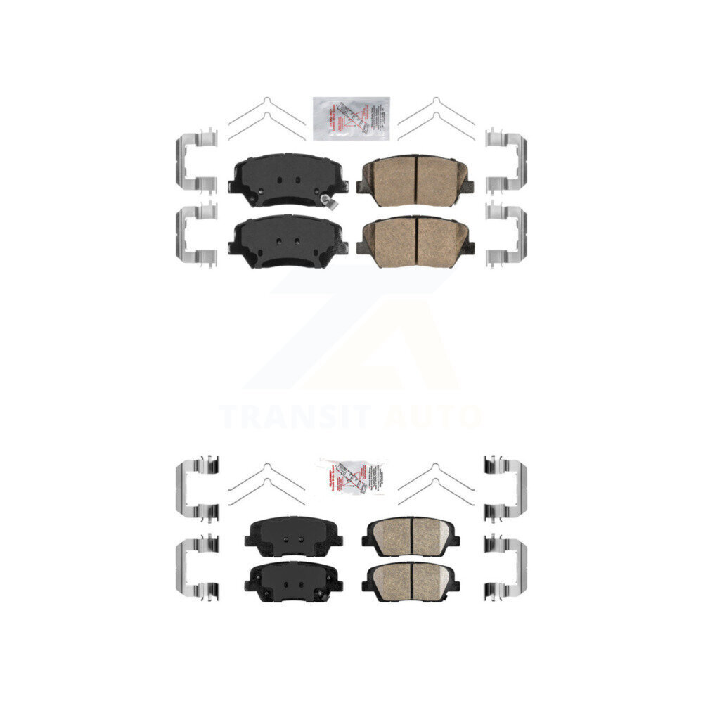 AmeriBRAKES - KNF-101070 - Front and Rear Disc Brake Pad Kits