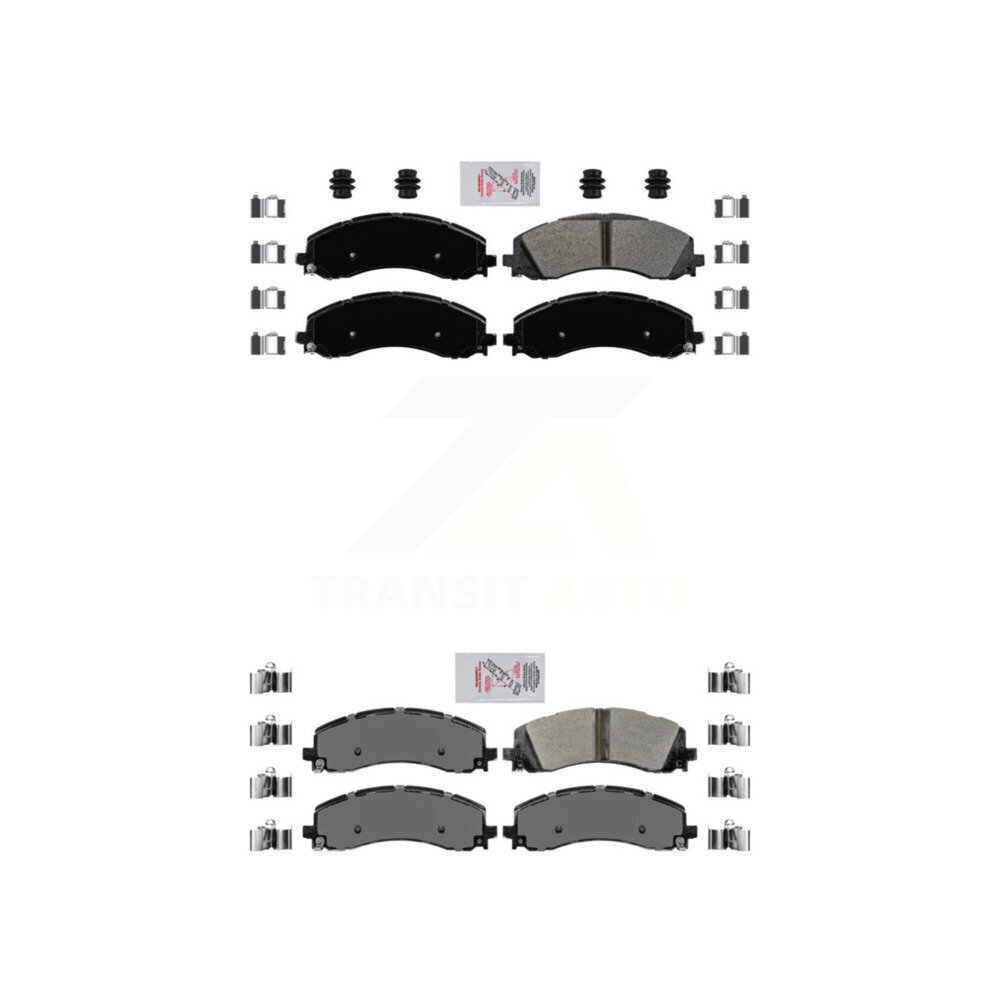 AmeriBRAKES - KNF-101077 - Front and Rear Disc Brake Pad Kits