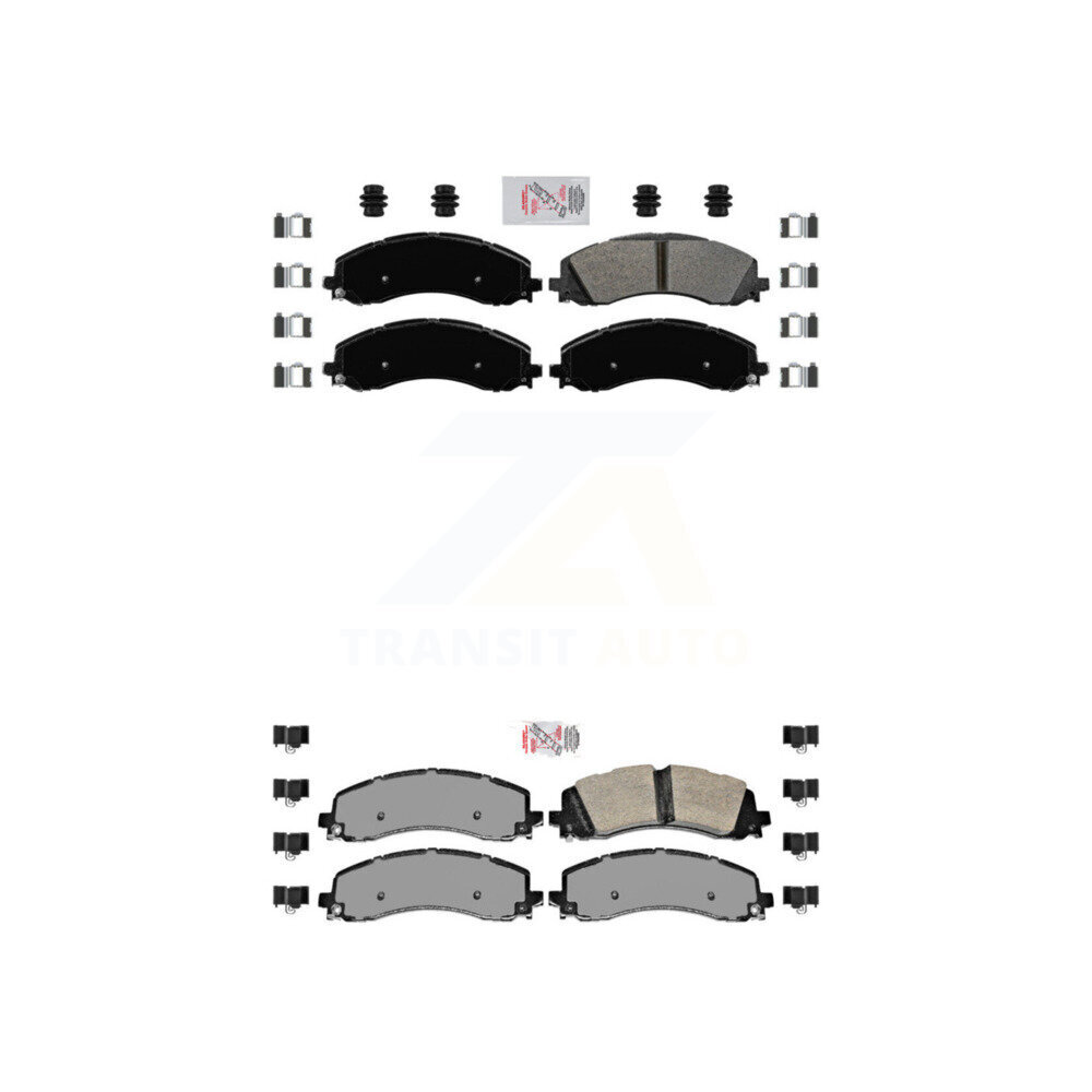 AmeriBRAKES - KNF-101078 - Front and Rear Disc Brake Pad Kits