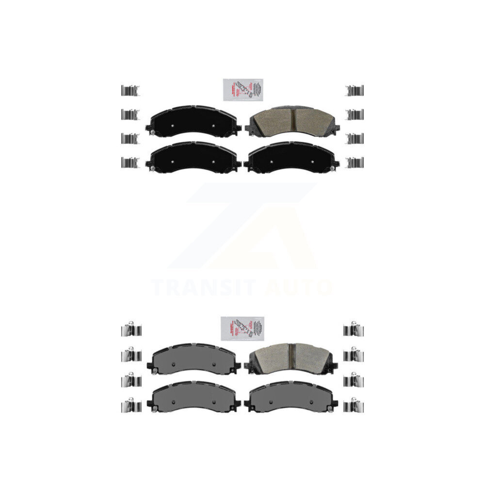 AmeriBRAKES - KNF-101081 - Front and Rear Disc Brake Pad Kits