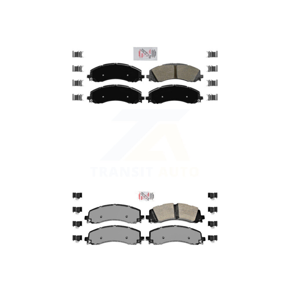 AmeriBRAKES - KNF-101082 - Front and Rear Disc Brake Pad Kits