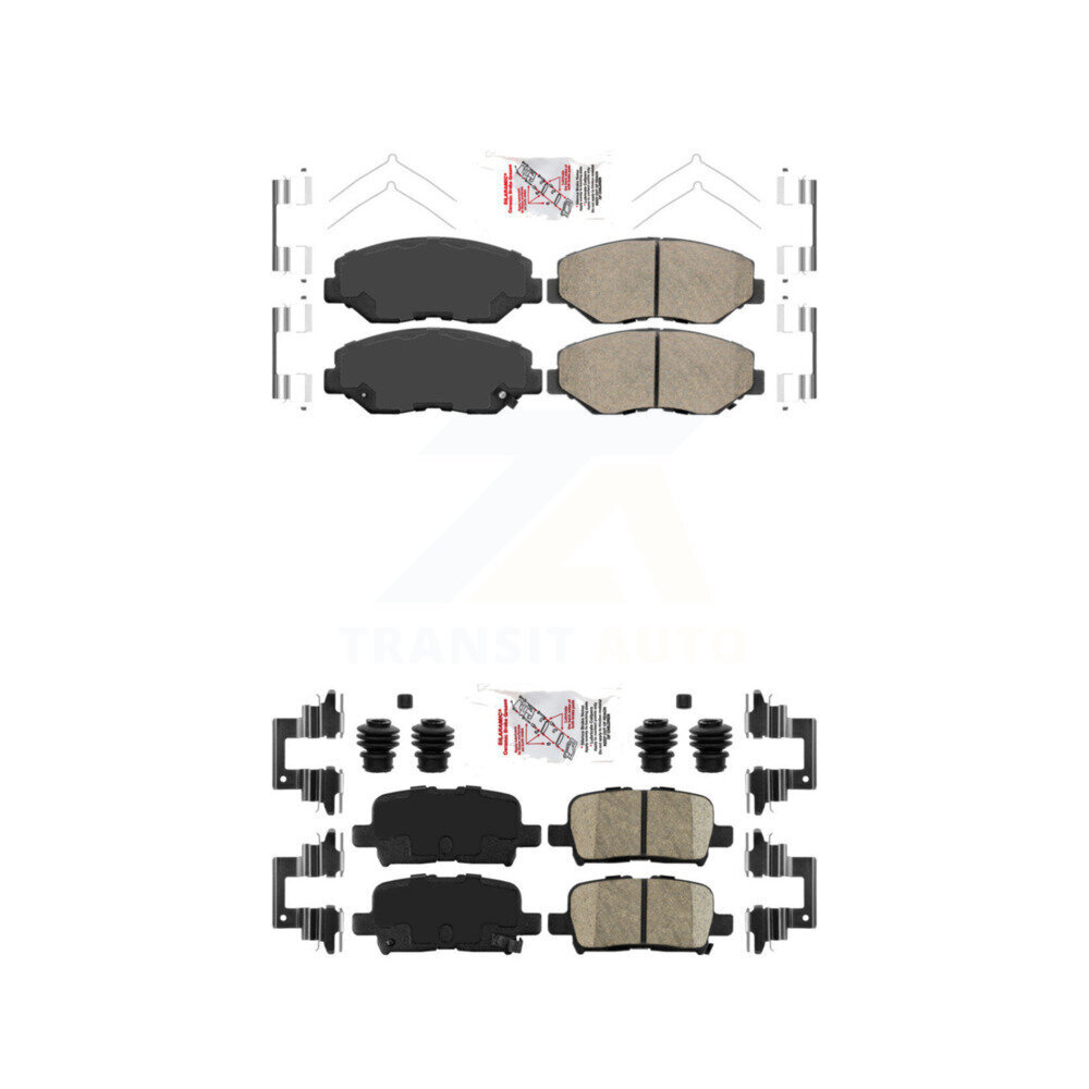 AmeriBRAKES - KNF-101088 - Front and Rear Disc Brake Pad Kits