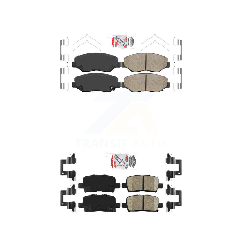 AmeriBRAKES - KNF-101089 - Front and Rear Disc Brake Pad Kits