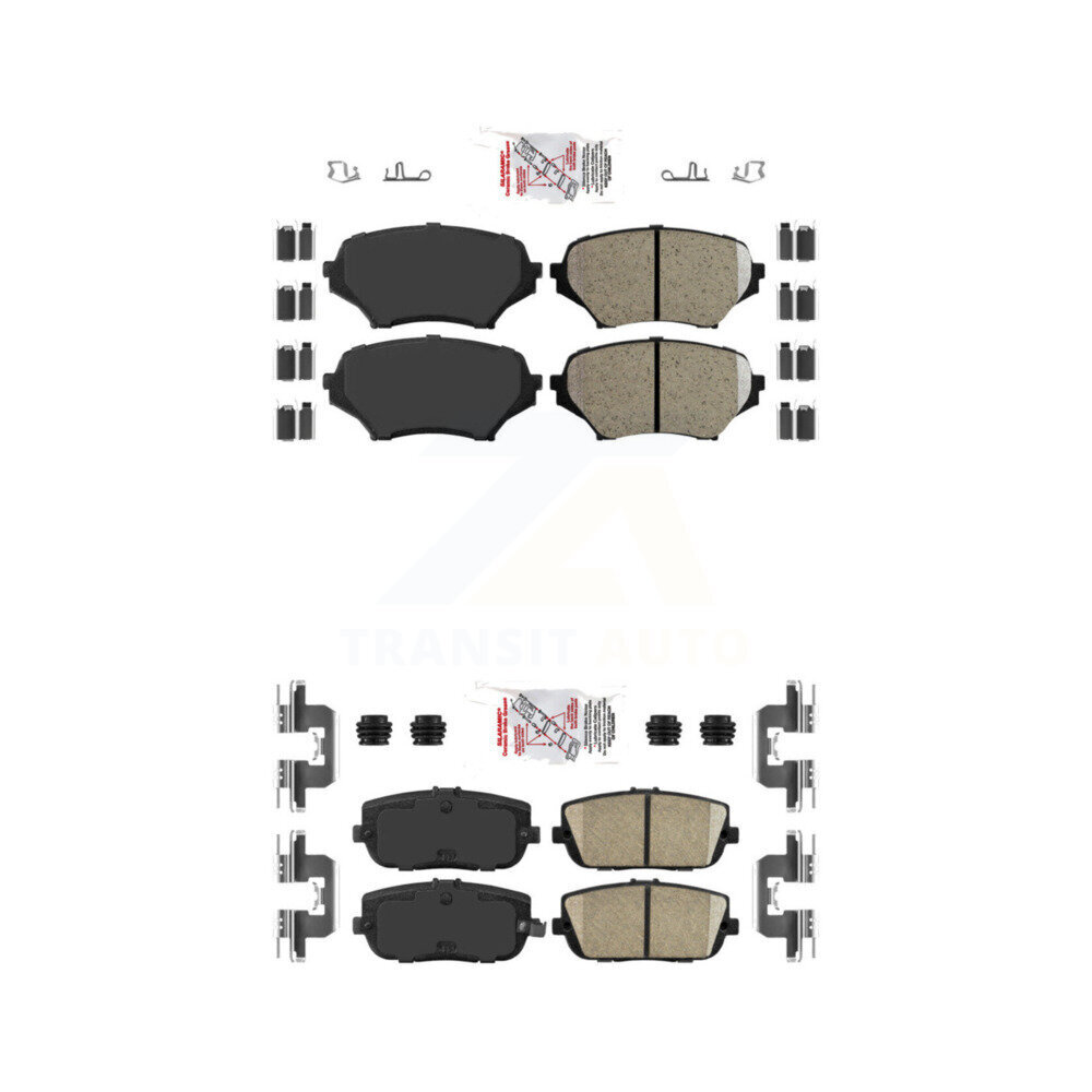 AmeriBRAKES - KNF-101093 - Front and Rear Disc Brake Pad Kits
