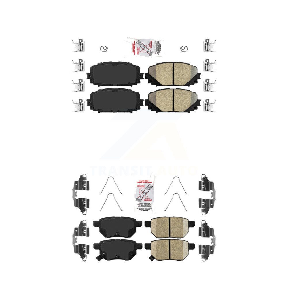 AmeriBRAKES - KNF-101094 - Front and Rear Disc Brake Pad Kits