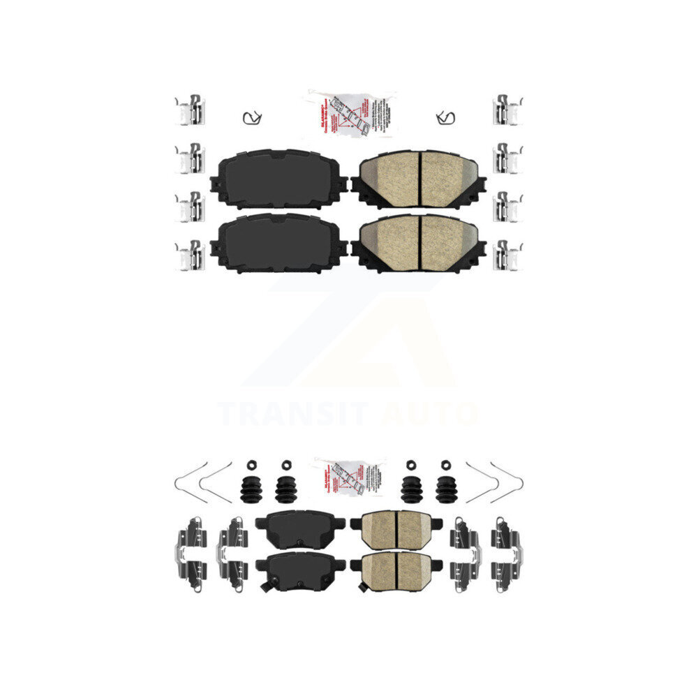 AmeriBRAKES - KNF-101095 - Front and Rear Disc Brake Pad Kits