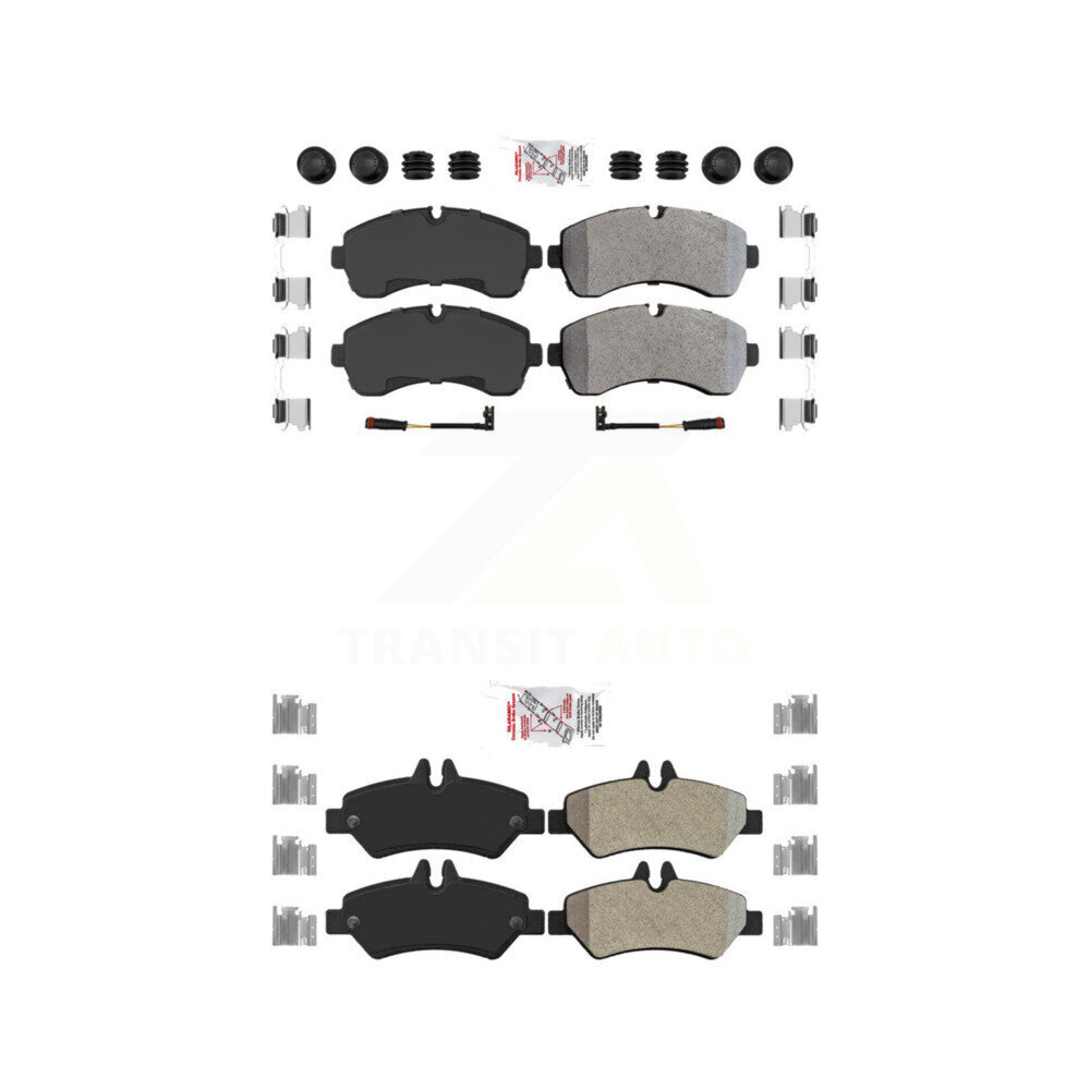 AmeriBRAKES - KNF-101100 - Front and Rear Disc Brake Pad Kits