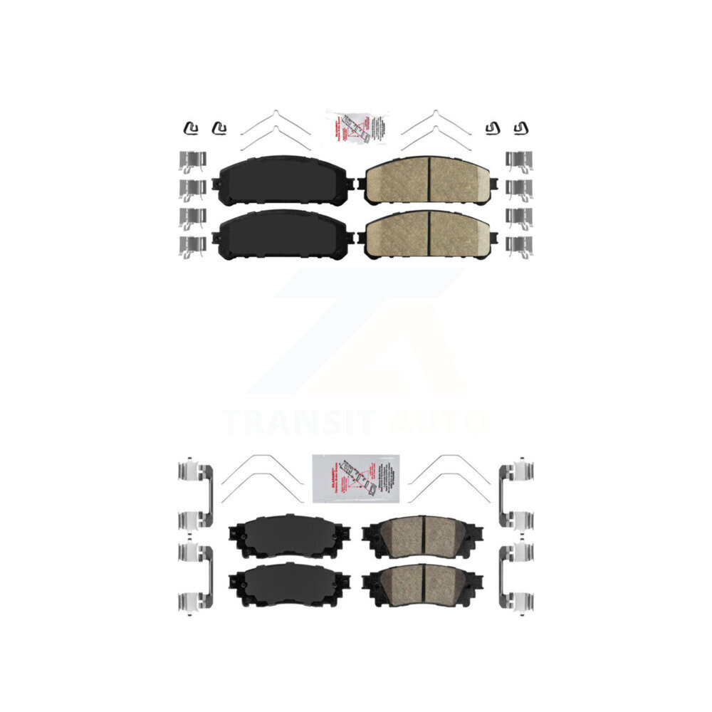 AmeriBRAKES - KNF-101111 - Front and Rear Disc Brake Pad Kits