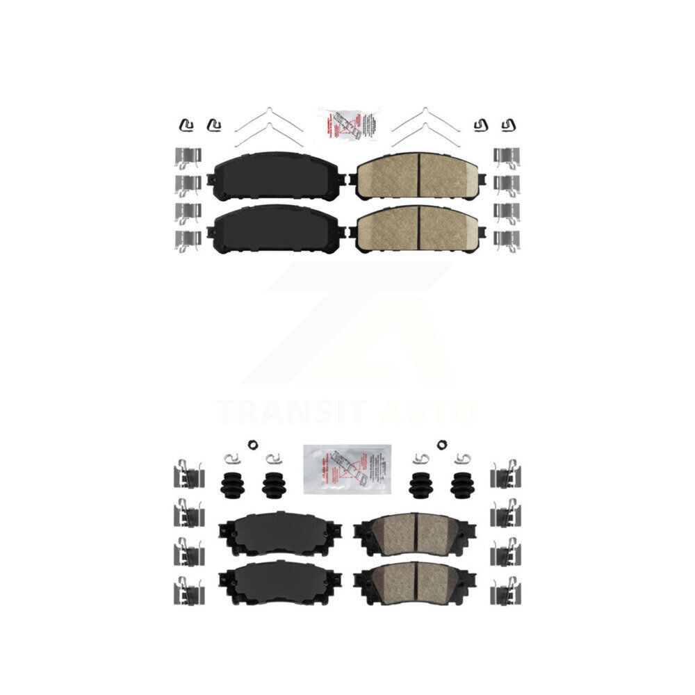 AmeriBRAKES - KNF-101112 - Front and Rear Disc Brake Pad Kits