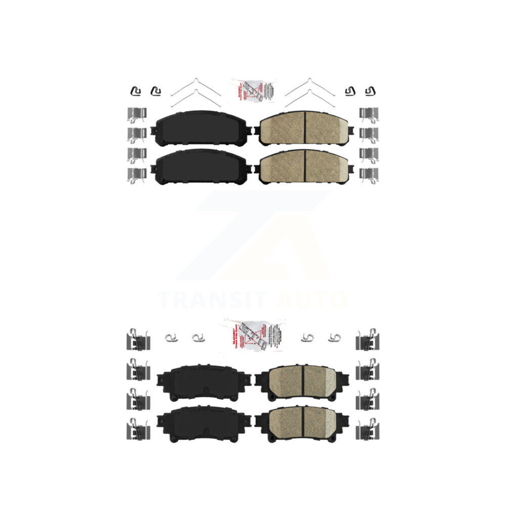 AmeriBRAKES - KNF-101116 - Front and Rear Disc Brake Pad Kits