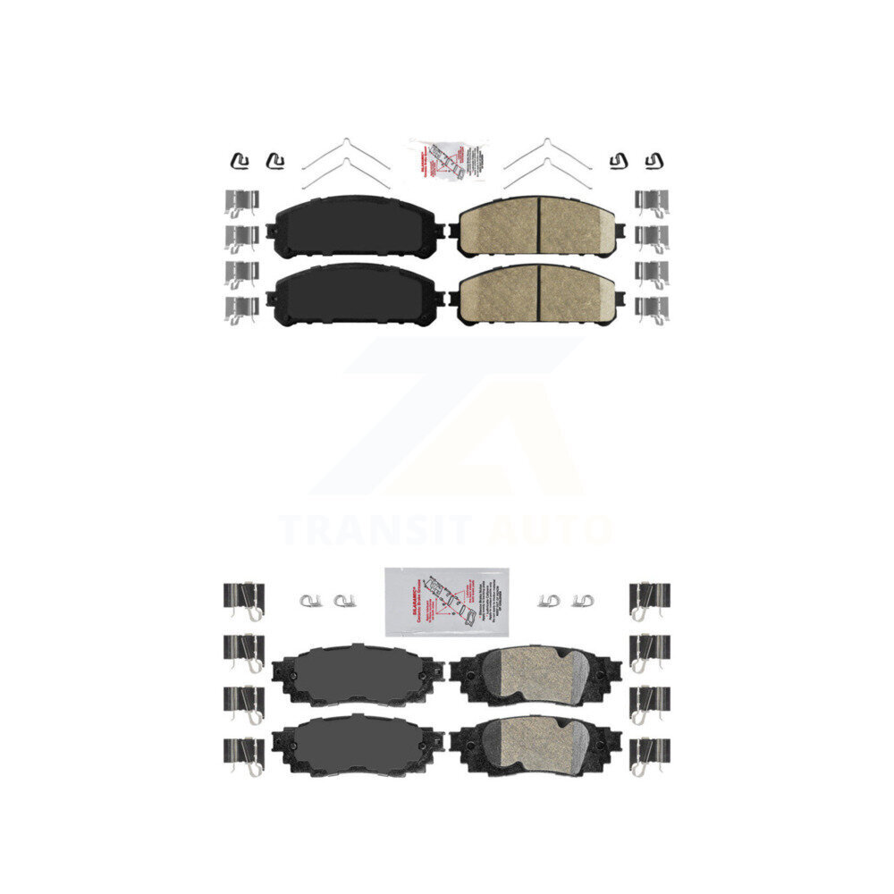 AmeriBRAKES - KNF-101119 - Front and Rear Disc Brake Pad Kits