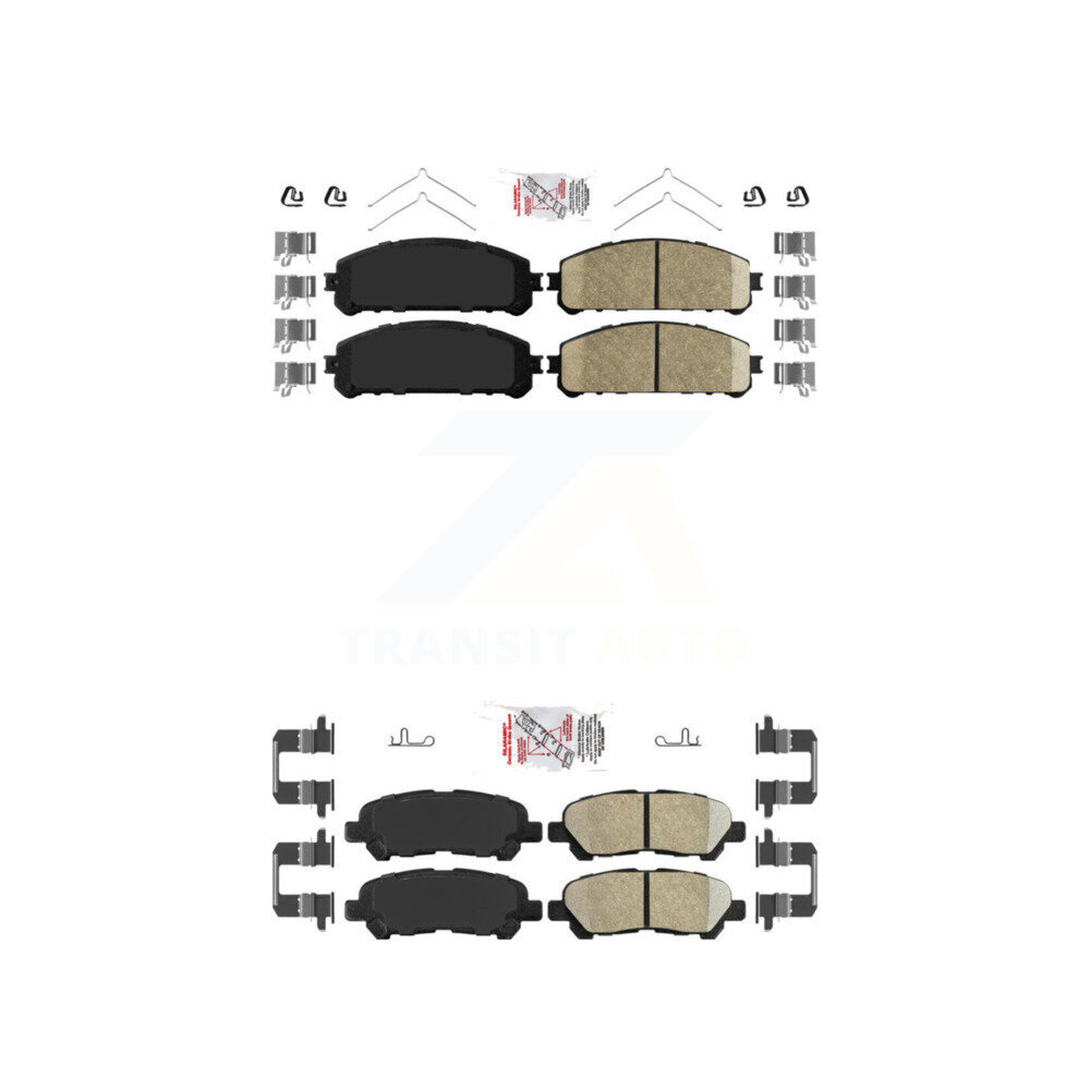 AmeriBRAKES - KNF-101131 - Front and Rear Disc Brake Pad Kits