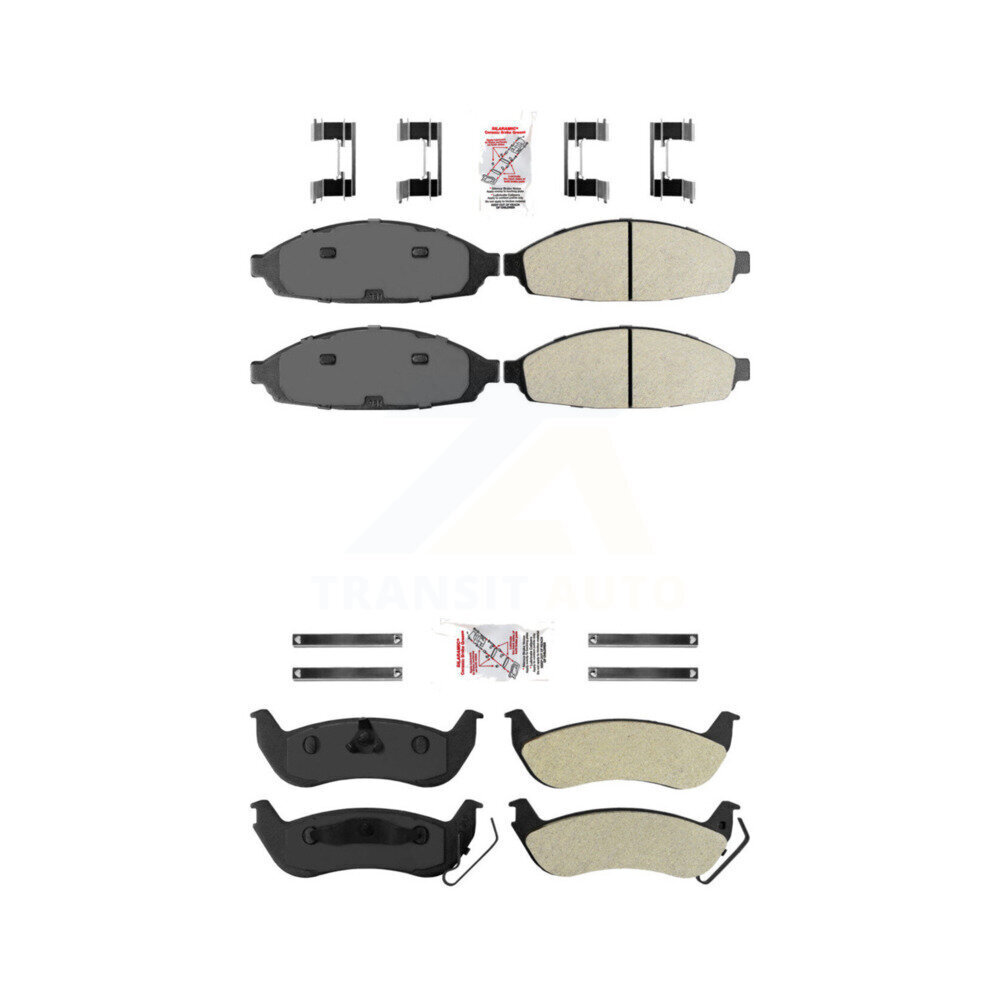AmeriBRAKES - KNF-101133 - Front and Rear Disc Brake Pad Kits