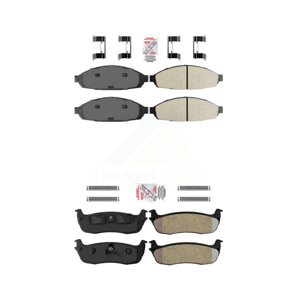 AmeriBRAKES - KNF-101134 - Front and Rear Disc Brake Pad Kits